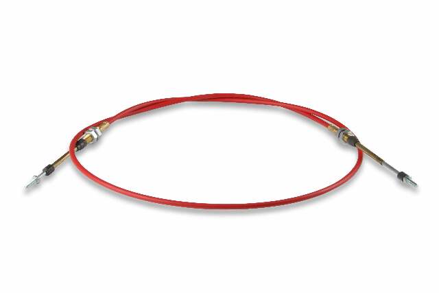 B&M Performance Shifter Cable - 6-Foot Length Double Threaded Ends - Red - 80506