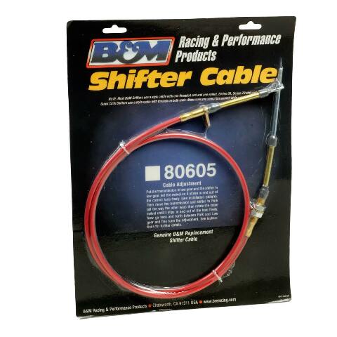 B & M 80605 Automatic Transmission Shifter Shift Cable w/ Eyelet End 5'