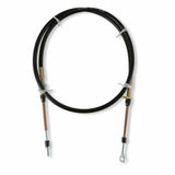 Fits 3- And 4-Speed Chrysler/Ford Auto Trans-Rear-Exit Cable-Forward Shift stainless steel black