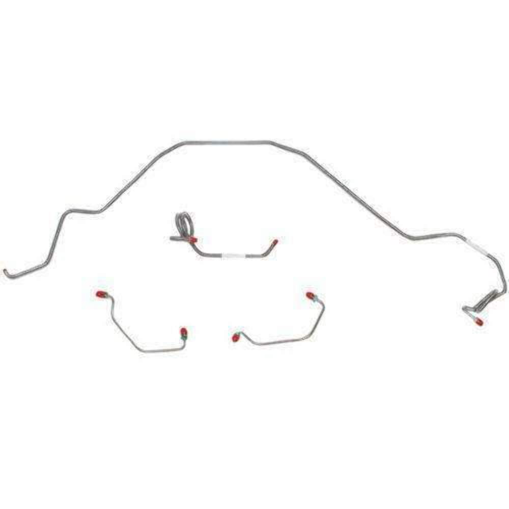 t 81 Chevrolet Camaro Front Brake Line Kit Power Disc Stainless Steel Fine Lines