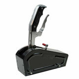 Automatic Gated Shifter - Dual Button Magnum Grip Pro Stick - Two Tone billet aluminum black anodized