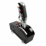 Automatic Gated Shifter - Dual Button Magnum Grip Pro Stick - Two Tone billet aluminum black anodized