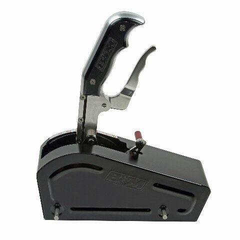 Automatic Gated Shifter - Dual Button Magnum Grip Pro Stick - Two Tone billet aluminum black anodized