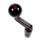 Billet Extended Transfer Case Handle & Shift Knob billet aluminum black anodized