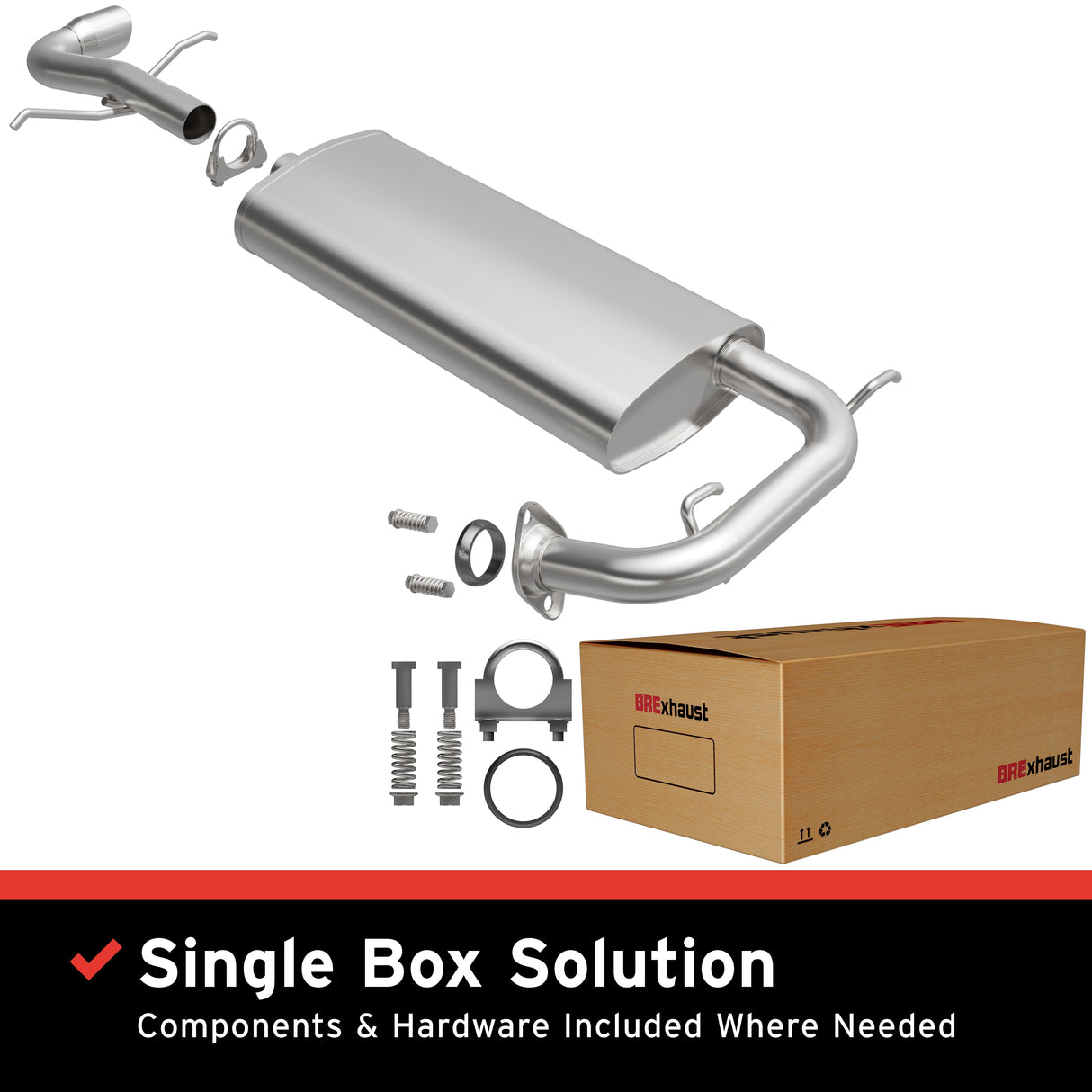 2009-2015 Toyota Venza Direct-Fit Replacement Exhaust System 106-0890 aluminized steel