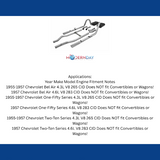 1955-1957 Chevrolet Bel Air Crossmember-back Exhaust System Flowmaster American Thunder 817174