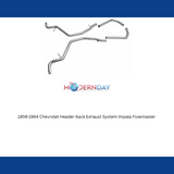 1959-1964 Chevrolet Header-back Exhaust System Impala Flowmaster 817413