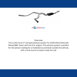 2009-2013 Chevrolet Tahoe Cat-back Exhaust System Flowmaster Force II 817554