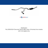 2009-2013 Chevrolet Tahoe Cat-back Exhaust System Flowmaster Force II 817554