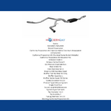 2009-2013 Chevrolet Tahoe Cat-back Exhaust System Flowmaster Force II 817554