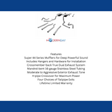 1967-1972 Chevrolet C10 Pickup Crossmember-back Exhaust System Flowmaster Americ