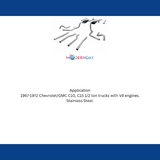 1967-1972 Chevrolet C10 Pickup Crossmember-back Exhaust System Flowmaster Americ