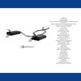 1975-1979 Chevrolet Corvette Crossmember-back Exhaust System Flowmaster Force II 817661