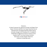 1962-1967 Chevrolet Chevy II/Nova Crossmember-back Exhaust System Flowmaster Ame