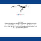 1962-1967 Chevrolet Chevy II/Nova Crossmember-back Exhaust System Flowmaster Ame