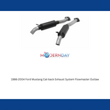 Exhaust system for 1986-2004 Ford Mustang Exhaust stainless steel
