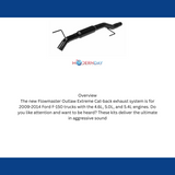 Exhaust system for 2009-2014 Ram Exhaust stainless steel
