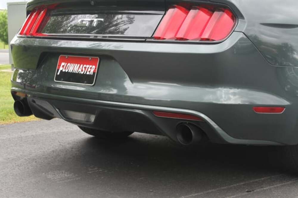Fits 2015-2017 Ford Mustang; Flowmaster Outlaw Axle-back Exhaust System - 817826