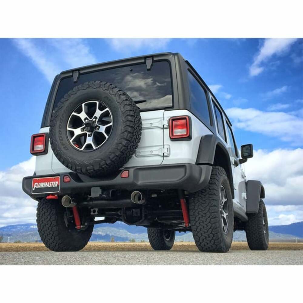 Fits 2018-2024 Jeep Wrangler; Force II Axle-Back Exhaust System - 817841
