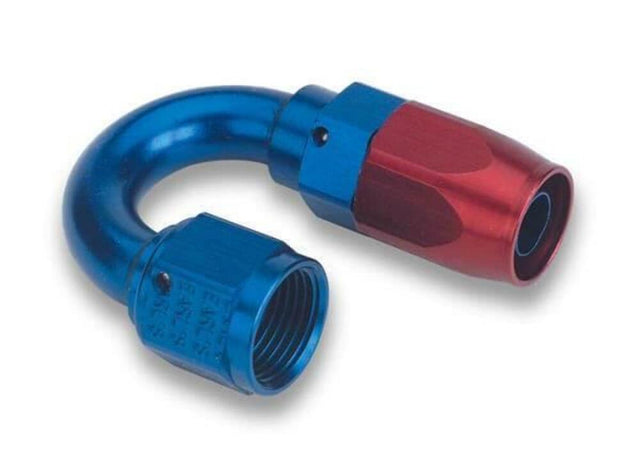 Swivel-Seal® Hose End - 818008ERL AN fitting black aluminum