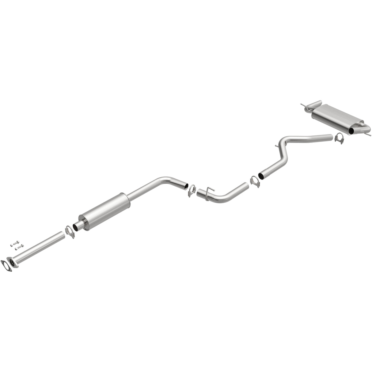2012-2017 Ford Focus Direct-Fit Replacement Exhaust System 106-0583 aluminized steel