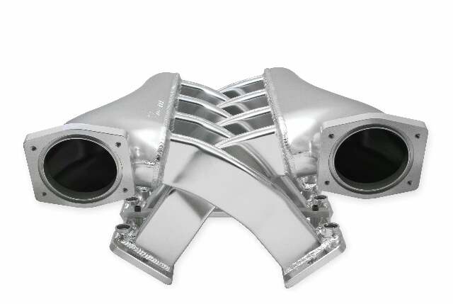 Holley EFI Sniper EFI Intake Manifold Dual Plenum 92mm and Fuel Rail Kit - Silver - 820201
