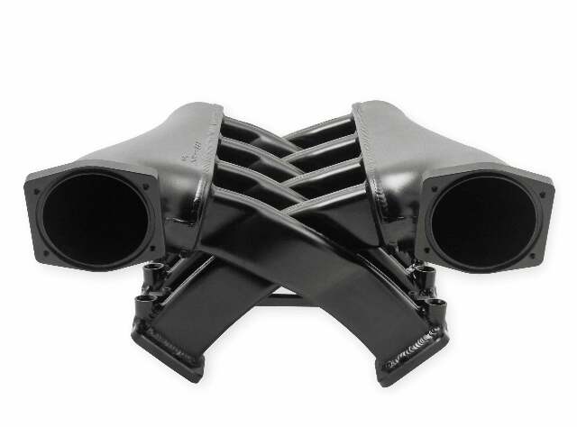 Holley EFI Sniper EFI Intake Manifold Dual Plenum 102mm and Fuel Rail Kit - Black - 822242