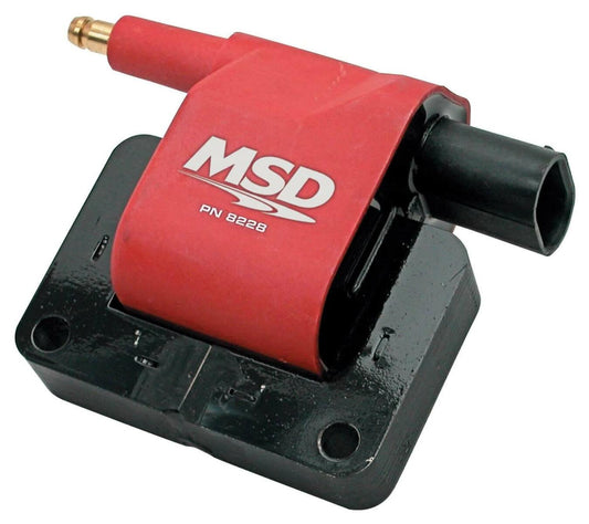 MSD Ignition Coil Blaster Series 1990-1999 Dodge L4/L6/V6/V8 engines Red 8228