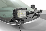 Fits Ram 1500 2&4WD (19-25) LED Light Kit Ditch Mount 2" Black Pair Spot 82290