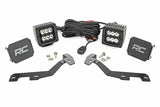 Fits Ram 1500 2&4WD (19-25) LED Light Kit Ditch Mount 2" Black Pair Spot 82290