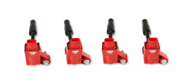 MSD ignition coil for 2013-2019 Chevy Camaro black red 82384