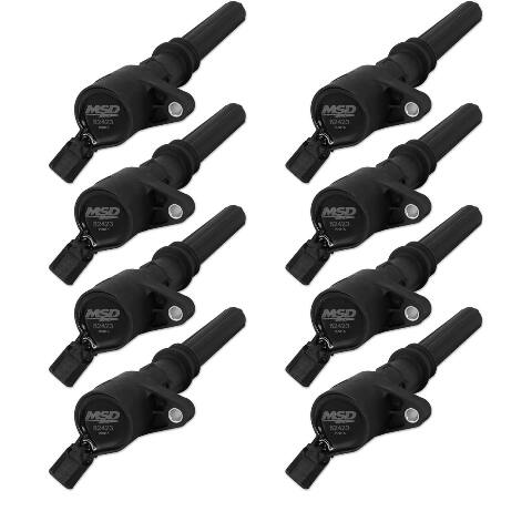 MSD Ignition Coils 1998-2014 Ford 4.6L/5.4L 2-valve engines Black 8-Pack  824283