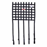 RaceQuip SFI ribbon window net 18 x 24 inch 1 inch SFI 27.1 strap mounts 825005RQP