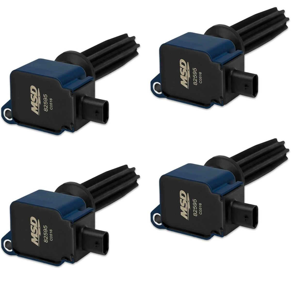 MSD Ignition Coils 2012-2019 Ford 2.0L/2.3L Ecoboost engines, Blue 4-pack  825945