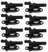 MSD ignition coil for 2014-2018 Chevy Silverado black INJECTED2014-UP-ROUNDBLACK-8PACK-826883