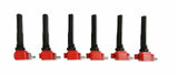 MSD Ignition Coils 2017-2020 Ford 3.5L EcoBoost V6 engines, Red, 6-Pack - 82706