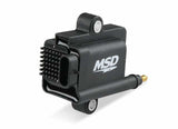 MSD ignition coil black red aluminum 82893