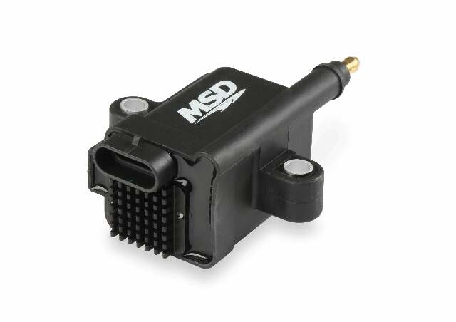 MSD ignition coil black red aluminum 82893