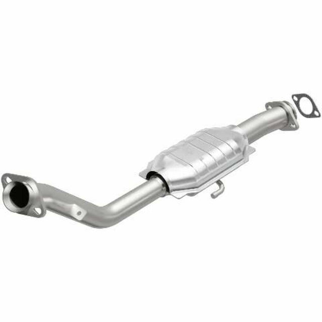 MagnaFlow direct-fit catalytic converter fits 1983-1988 Ford Ranger 2.0L and 1983-1984 Ford Ranger 2.3L 2 inch inlet 2.3 inch outlet stainless steel CARB compliant 3391373