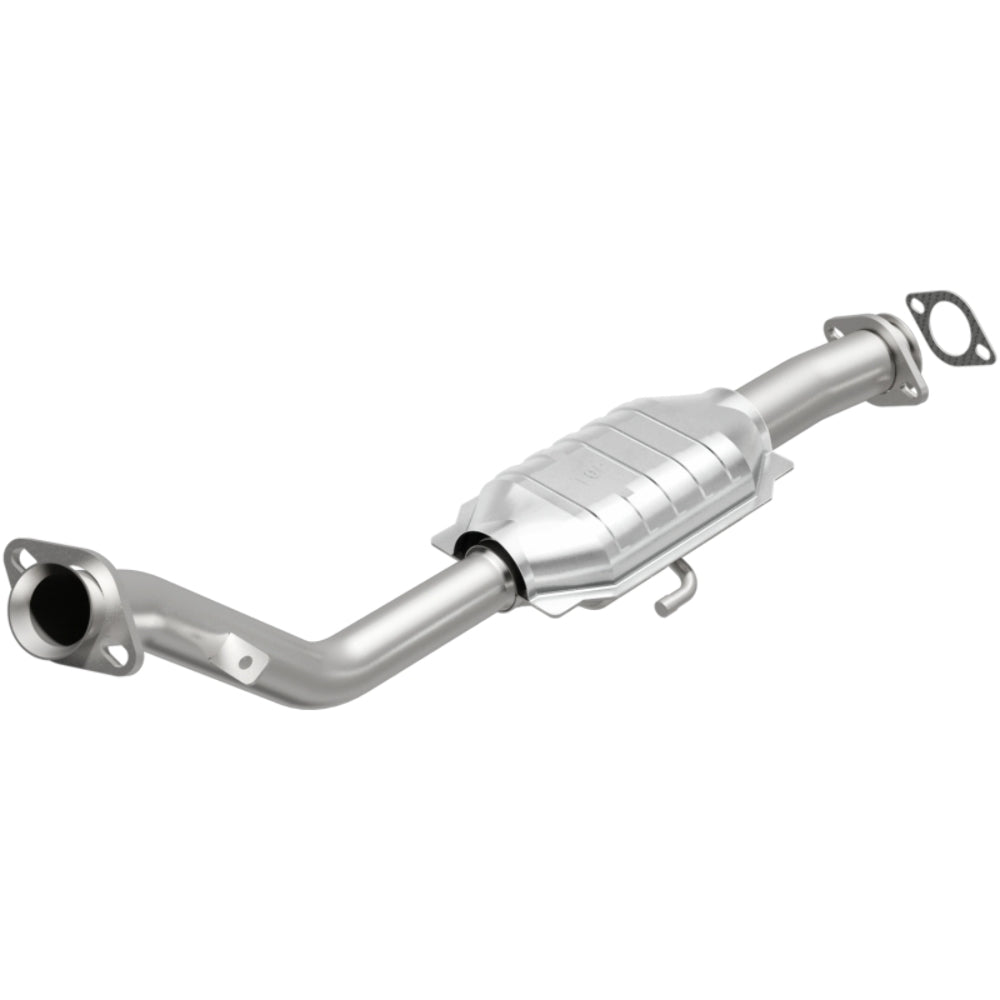 MagnaFlow direct-fit catalytic converter fits 1983-1988 Ford Ranger 2.0L and 1983-1984 Ford Ranger 2.3L 2 inch inlet 2.3 inch outlet stainless steel CARB compliant 3391373
