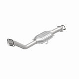 MagnaFlow direct-fit catalytic converter fits 1983-1988 Ford Ranger 2.0L and 1983-1984 Ford Ranger 2.3L 2 inch inlet 2.3 inch outlet stainless steel CARB compliant 3391373