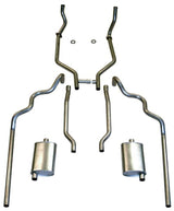 Fits 1963-64 Full Size Ford 352 and 390 CID Dual Turbo Exhaust System 83001