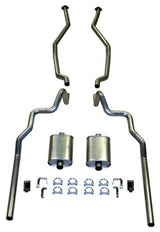 Fits 1963-64 Full Size Ford 2-1/2" Turbo Exhaust System exc. Convertible and Station Wagon 83005