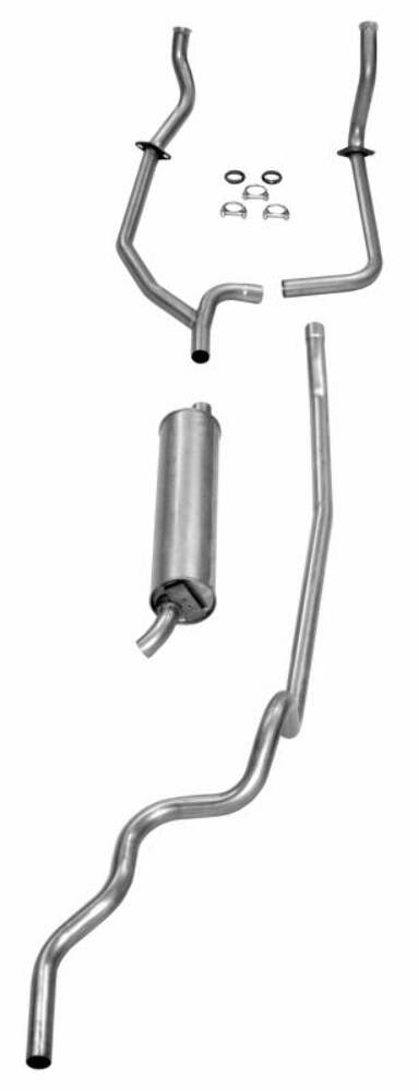 Fits 1963-64 Full Size Ford 2" Single Exhaust System for Sedan and Hardtop exc. convertible and SW 83009
