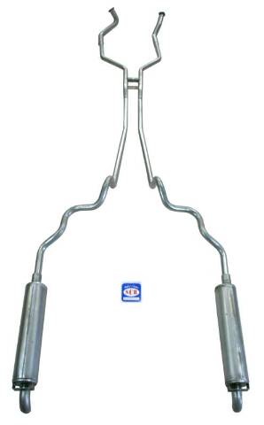 Exhaust System 352, 390, 406 CID Dual Turbo 83013 fits 1963-1964 Full Size Ford B2DB-4336-9238 Shafer's Classic Reproductions