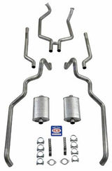 ?2-1/2" Turbo Exhaust System exc. Convertible and Station Wagon 83016 fits 1963-1964 Ford Customline Shafer's Classic Reproductions