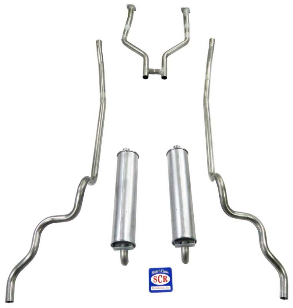 Fits 1963-64 Full Size Ford 2" Exhaust System Big Block V8 83021