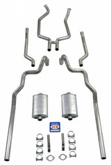 Fits 1963-64 Full Size Ford?2-1/2" Turbo Exhaust System exc. Convertible and Station Wagon 83024