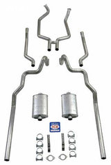 ?2-1/2" Turbo Exhaust System exc. Convertible and Station Wagon 83024 fits 1963-1964 Ford Customline Shafer's Classic Reproductions