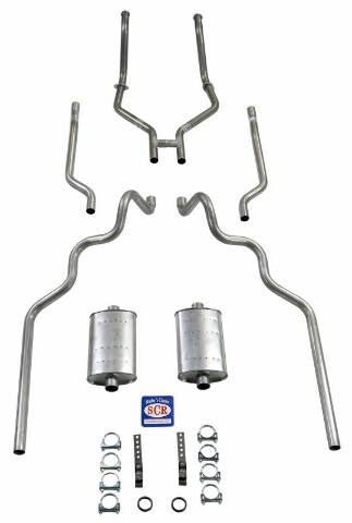 2" Turbo exhaust system 83029 fits 1963-1964 Ford Customline small block FC93 Shafer's Classic Reproductions